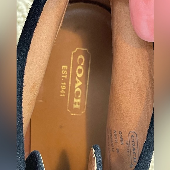 Coach Nikol Black Suede Booties Boots - Picture 9 of 14